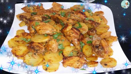 Roasted Chicken and Potato Bake / Cook With Saima