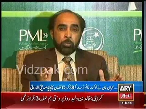 Shaukat Khanum Trust suffered loss of 38 Crores rupees because of Imran Khan :- PML N Siddique ul Farooq