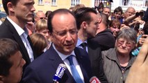 François Hollande à Asnelles