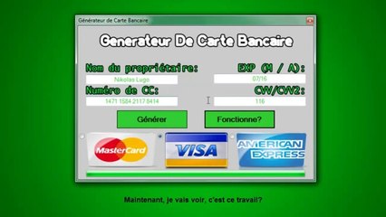 Générateur de Carte Bancaire télécharger gratuitement