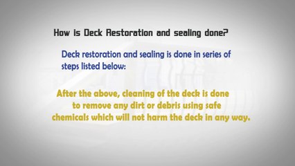 Get to Know all about Deck Restoration and Repair