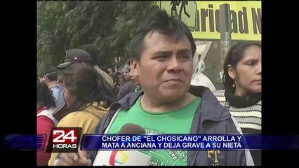 Chosicano atropella y mata a una anciana en la Carretera Central