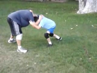 Father-son wrestling (Pt. 2)
