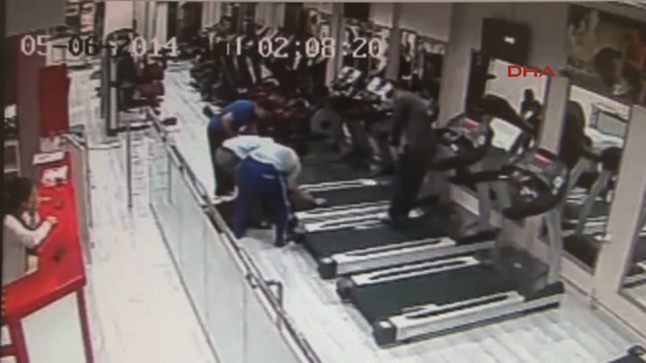 Spor salonunda korkunç ölüm kamerada