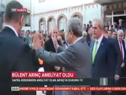 Başbakan Yardımcısı Bülent Arınç, Safra Kesesi Ameliyatı Oldu. Başbakan Erdoğan, TBMM Çiçek