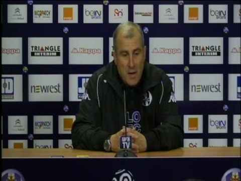 Alain Casanova en Conférence de Presse d'avant-match