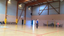 Entraînement du twirling-club