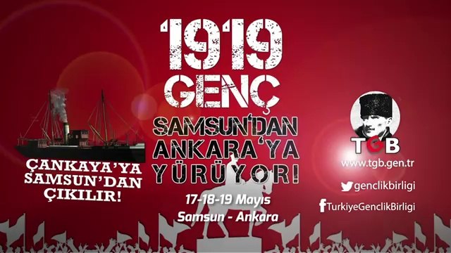 1919 Genç #SamsundanAnkaraya Yürüyor