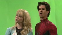 Amazing Spider-Man Ending Kiss - Emma Stone and Andrew Garfield