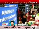Media report on MQM stage a protest demonstration against Amnesty International Report at Karachi Press Club