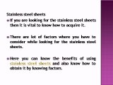 Benefits of stainless steel sheets