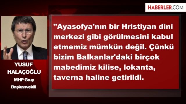 MHP Grup Başkanvekili Halaçoğlu Açıklaması