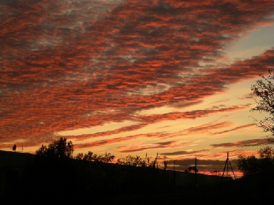 Coucher de soleil.