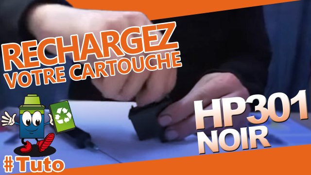 Comment recharger une cartouche d'encre HP 301 noire
