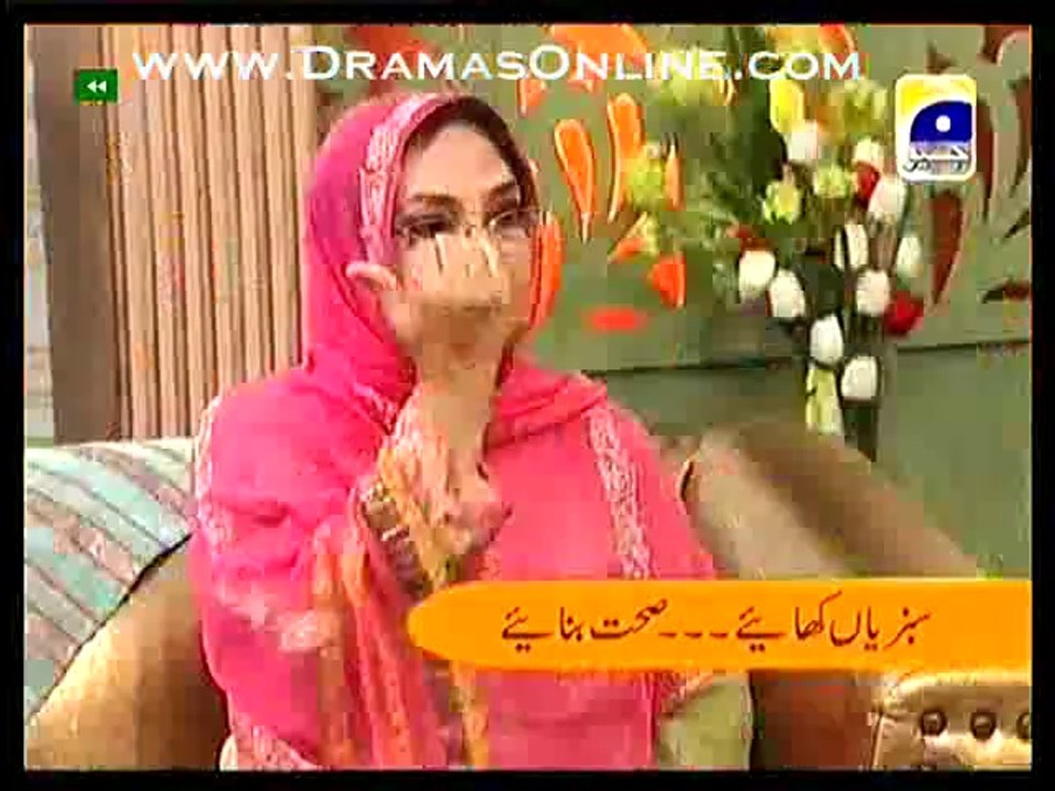 Shaista Wahidi sharing very important tip for getting rid of migrane of children and mature people