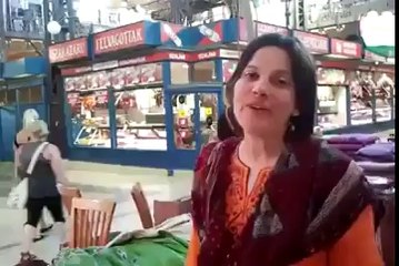 British women living in Pakistan listen her remarks.