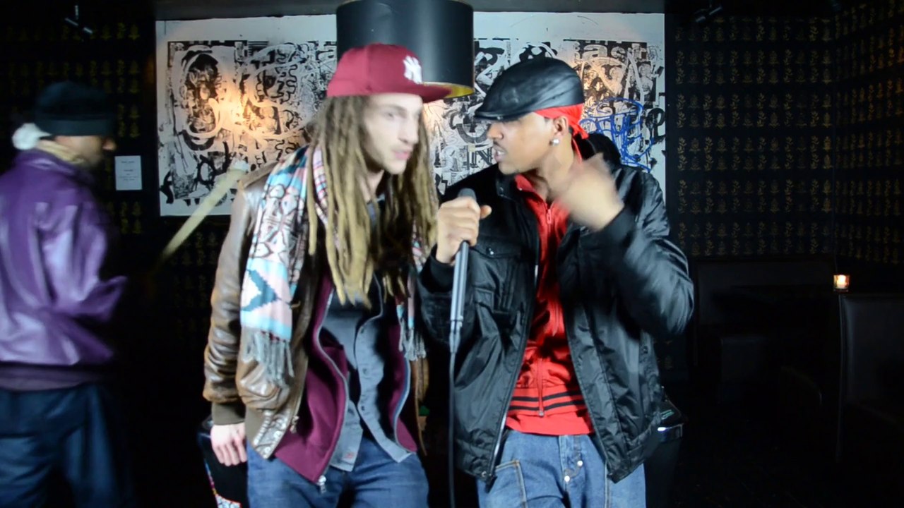 Hiphop Zombies backstage at Addicted to the Underground NYC