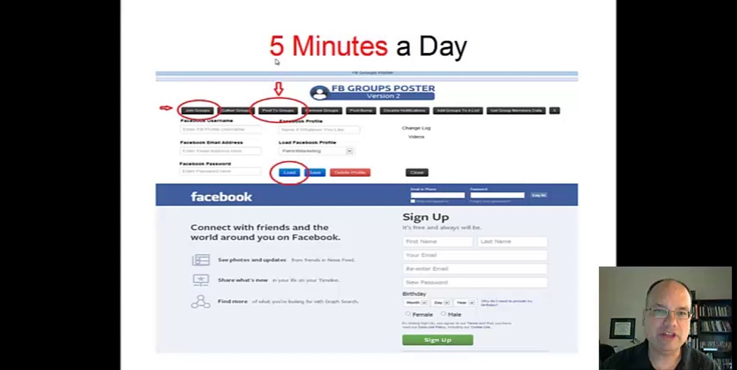 Automate Your Facebook Marketing in 5 Minutes a Day Facebook Groups Poster