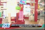 Se inició la singular propuesta de moda reciclable en feria 'Expo Plast Perú 2014'
