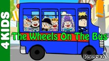 The Wheels On The Bus Go Round And Round | Nursery Rhymes | Karaoke