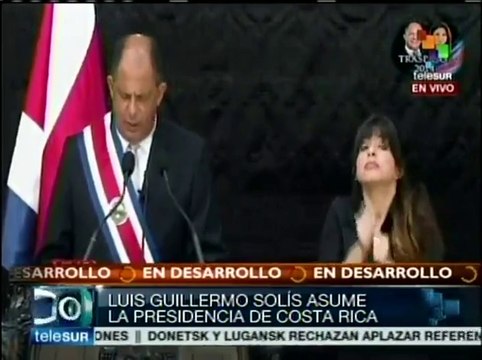 Luis Guillermo Solís asumió la presidencia de Costa Rica