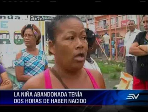 Hallan a recién nacida en una funda de basura en Esmeraldas