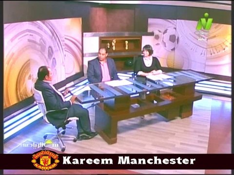 الاعلاميان خالد لطيف وسماح عمار في بيت الرياضه مع د ياسر عبد العظيم عميد كليه التربيه الرياضيه 8 مايو 2014