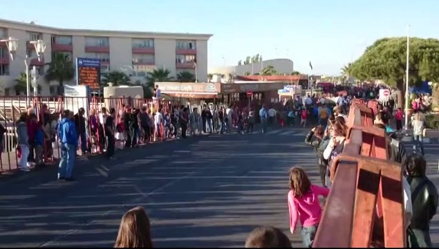 SORTIE A PALAVAS AVEC JOSEPHINE,COCO,ALAIN,THIBAULT(fils d'alain)et MICHEL, +ENCIERRO FERIA DE PALAVAS.