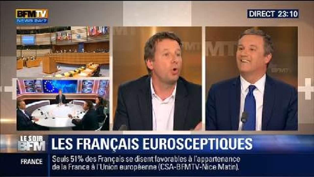 Le Soir BFM: Sondage CSA-BFMTV: les Français sont de plus en plus eurosceptiques - 08/05 2/3