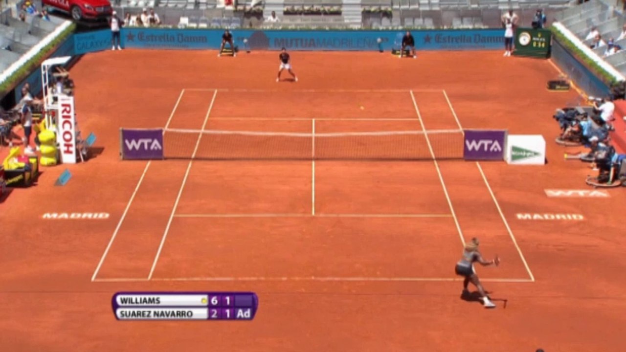 WTA Madrid - Carla Suárez pierde con Serena Williams