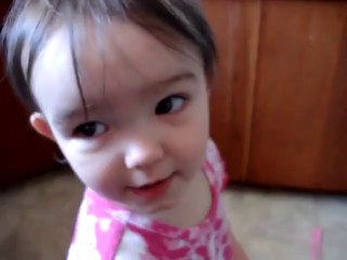 Little Cute Baby Saying Banana for First Time (Funny)