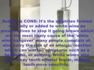 Pros Cons of White Wine
