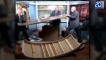 Ils détruisent un plateau télé lors d'un débat en direct