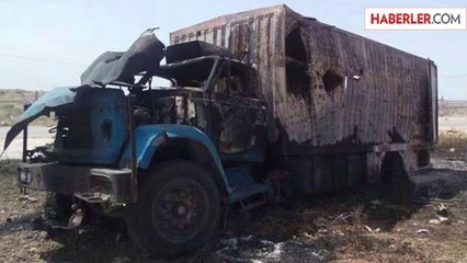 İHH Yardım TIR'ı Suriye'de Vuruldu