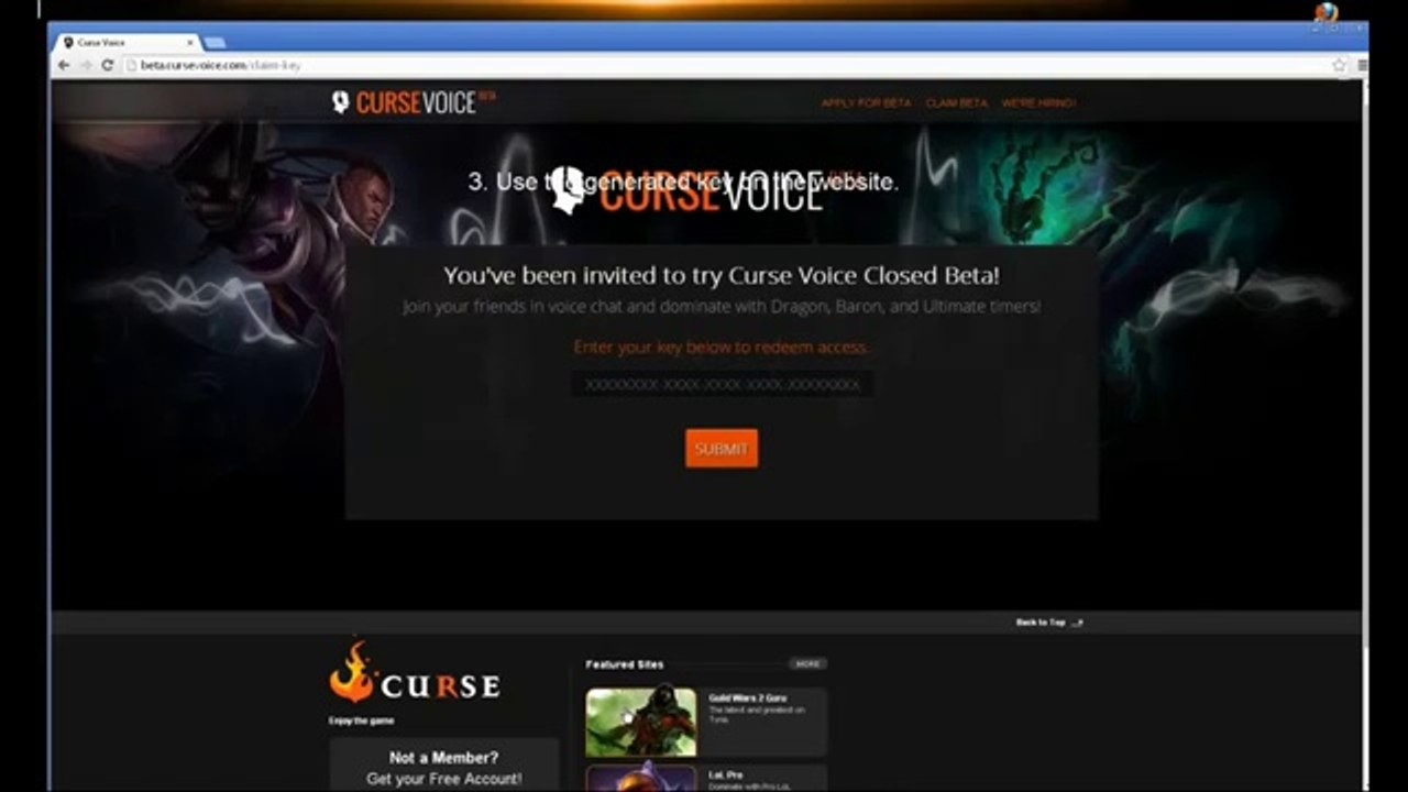 Curse Voice Beta Key Generator n 2016 n 2017 FREE Download n Télécharger
