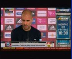 Guardiola PK vor dem 34.Spieltag gegen VfB Stuttgart