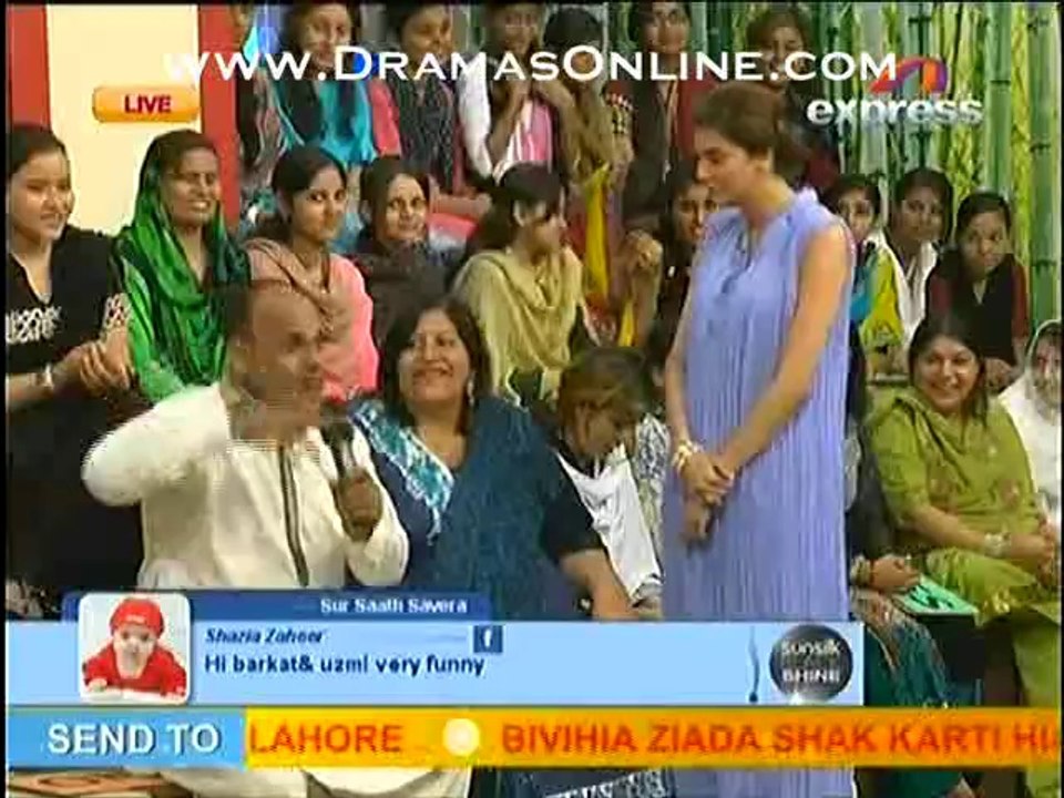 Sur saath Savera team having hilarious fun with audience couple who is fighting over the topic of shak