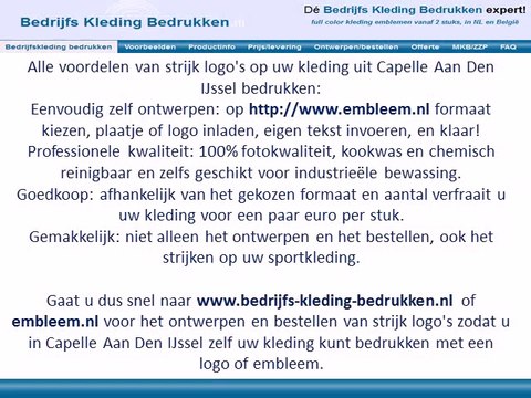 Kleding bedrukken Capelle Aan Den IJssel