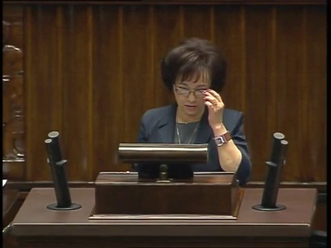 Poseł Elżbieta Witek - Wystąpienie z dnia 07 maja 2014 roku.