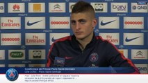 Replay conférence de presse de Marco Verratti avant Lille PSG