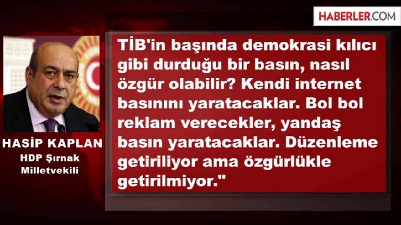 Hasip Kaplan: Yeni Cumhurbaşkanını Kürtler Belirleyecek