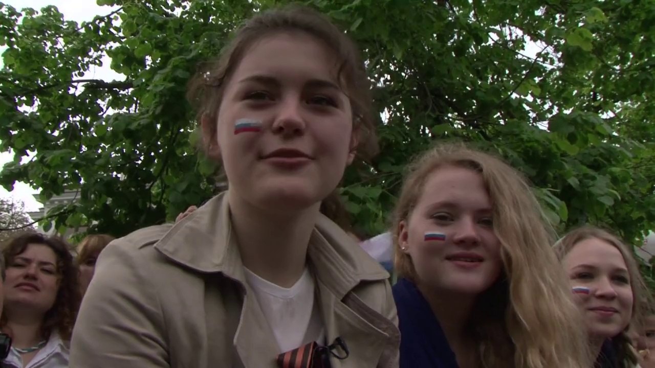 Siegesparade auf der krim: jubel und dank für russland