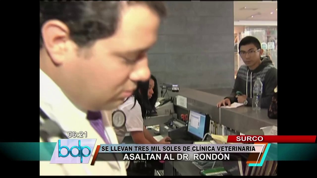 Surco: delincuentes armados asaltaron clínica veterinaria del doctor Rondón
