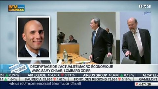 Les propos de Mario Draghi hier laisse entendre que la BCE pourrait agir dès juin: Samy Chaar, dans Intégrale Bourse - 09/05