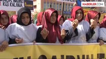Mısır'daki İdam Kararlarını İmam Hatip Lisesi Kızları Protesto Etti