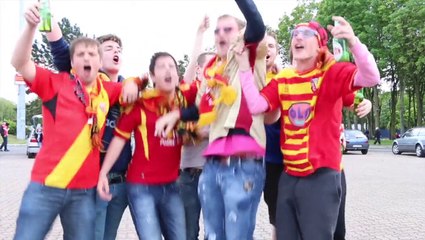 Ambiance de fête devant Bollaert, 3h30 avant le coup d'envoi - 09-05-14