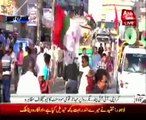 Karachi II Chundrigar Road, Mohajir Qaumi Movement demonstrate against Geo