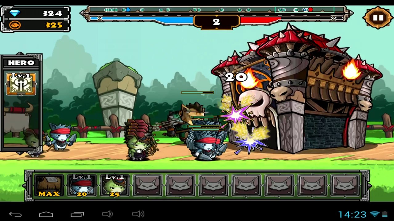 Cat War2 - Android and iOS gameplay PlayRawNow