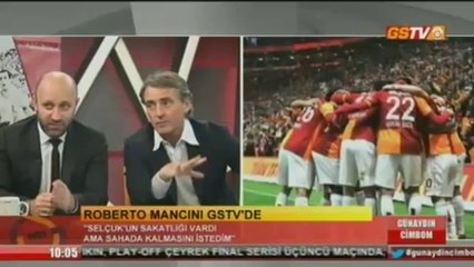 Roberto Mancini derbi sonrası GSTV'de konuştu!