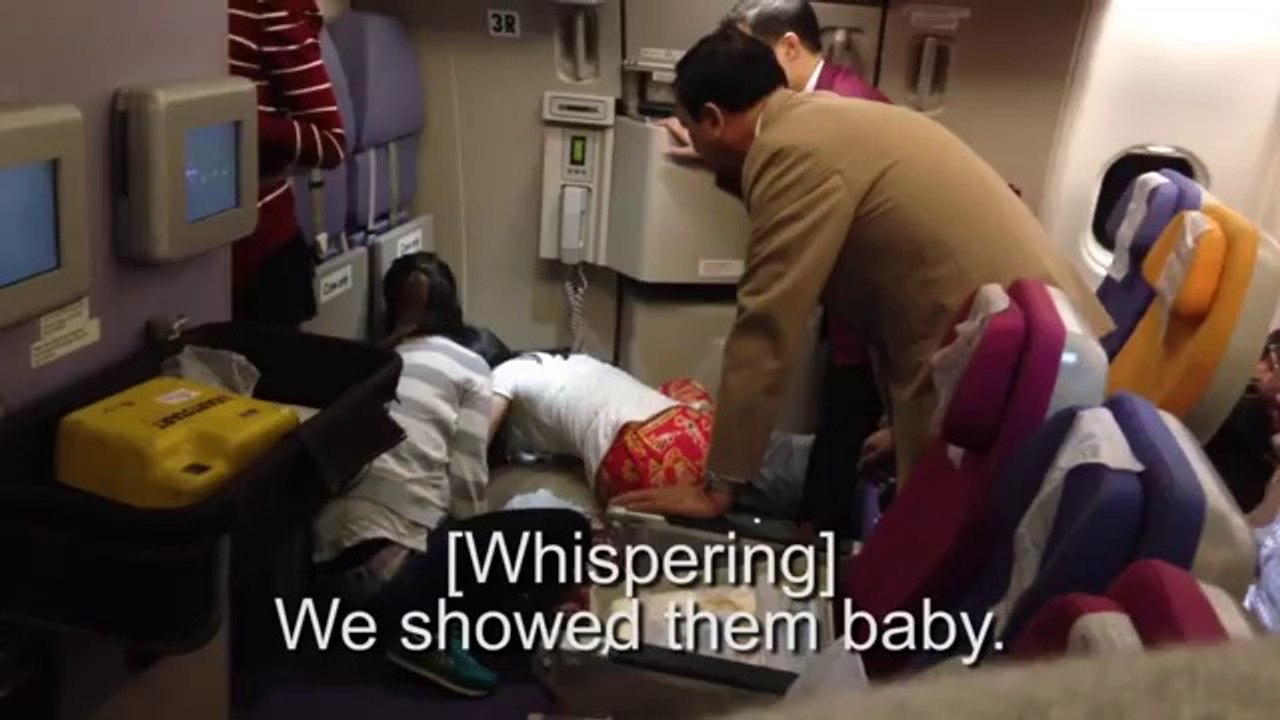Chinese Fight in the Airplane